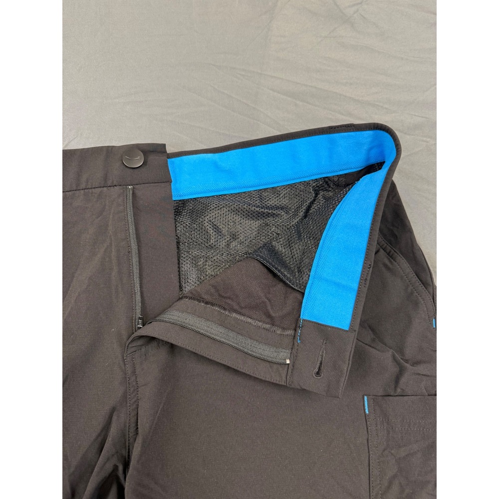 Amazon Luly Yang Men XL Black Cargo Work Shorts Z4DS23MSH02 Stretch Techwear - Picture 3 of 11